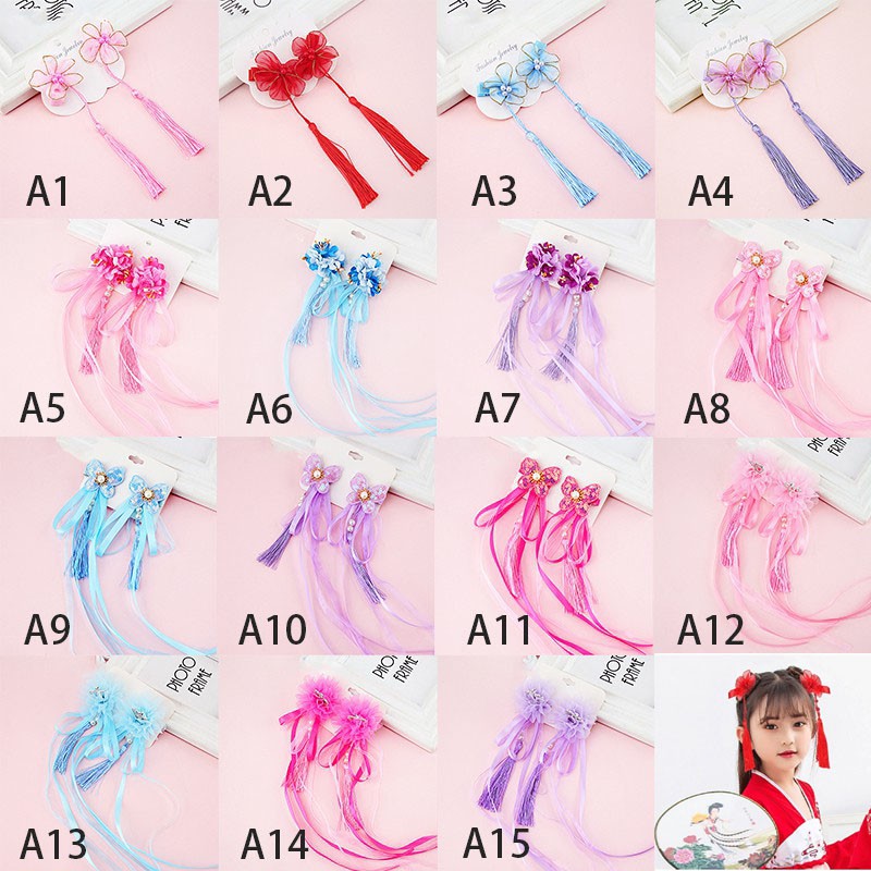 Kẹp Tóc Tua Rua Phong Cách Trung Hoa Đáng Yêu Cho Bé Gái