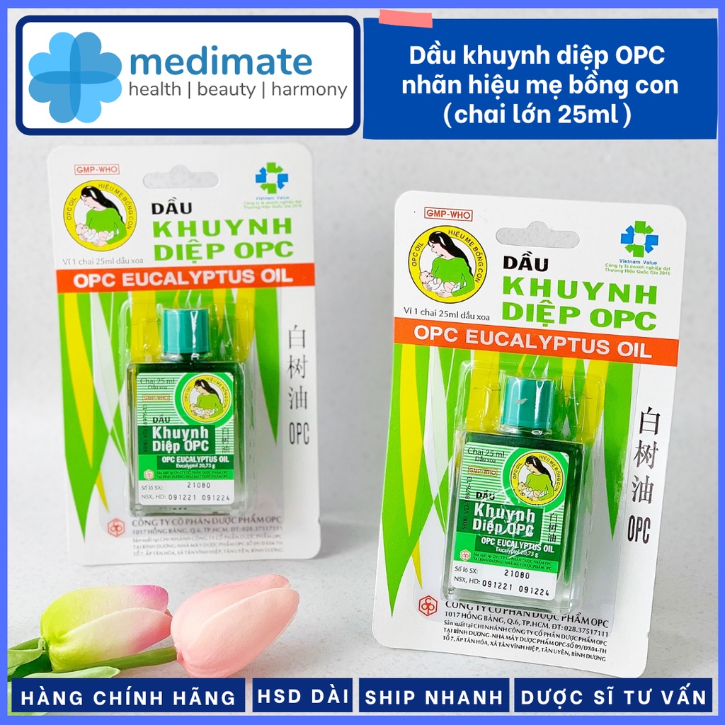 Dầu khuynh diệp OPC nhãn hiệu mẹ bồng con (chai 25ml)