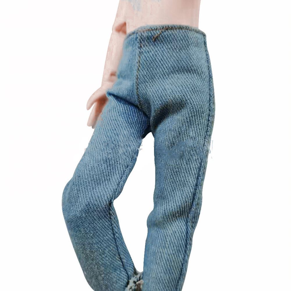 Quần jeans mini chất lượng cao cho búp bê tỉ lệ 1:6