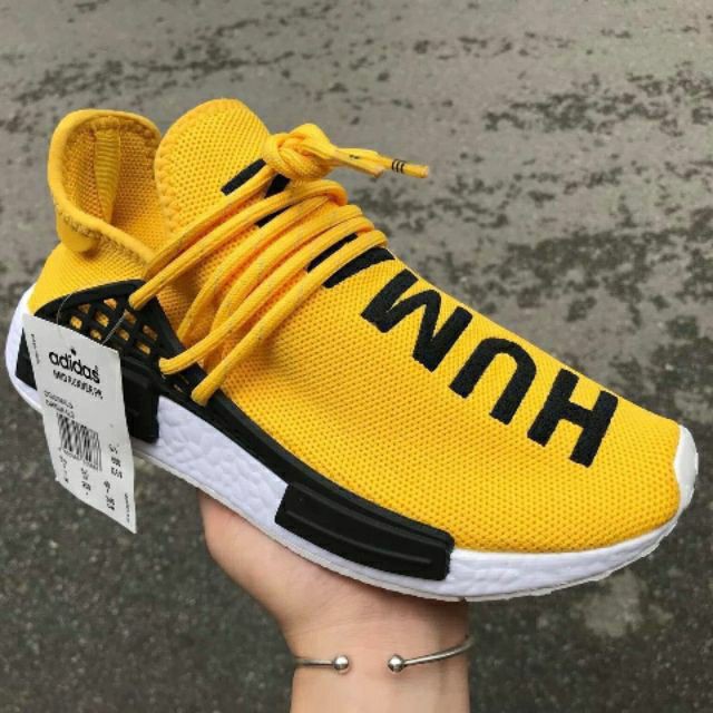 ẢNH THẬT | GIÀY ADIDAS HUMAN RACE HU RED YELLOW BLACK VÀNG NAM NỮ