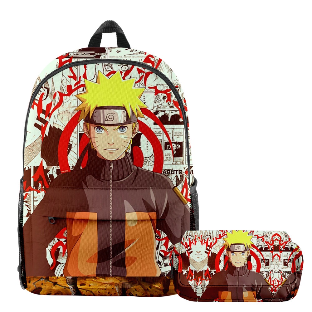 Túi Đựng Bút Chì Sức Chứa Lớn Thoáng Khí Chống Thấm Nước In Họa Tiết Ellen Naruto Thời Trang Cá Tính Đa