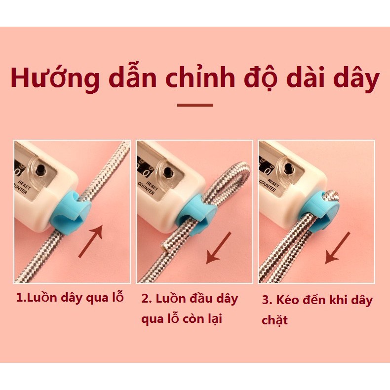 Dây Nhảy Thể Dục Deli Đếm Vòng , Dụng Cụ Tập Thể Thao Cao Cấp, Tăng Chiều Cao, Giảm Cân Tan Mỡ Toàn Thân