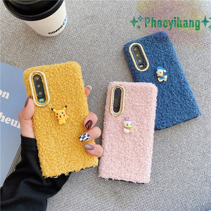 Ốp Lưng Hình Thú Nhồi Bông Đáng Yêu Cho Oppo A31 A91 A52 A92 A72 A91 A9 A5 2020 F11 F9 A5S A3S A7 F1S / A59 F5 A73 A79