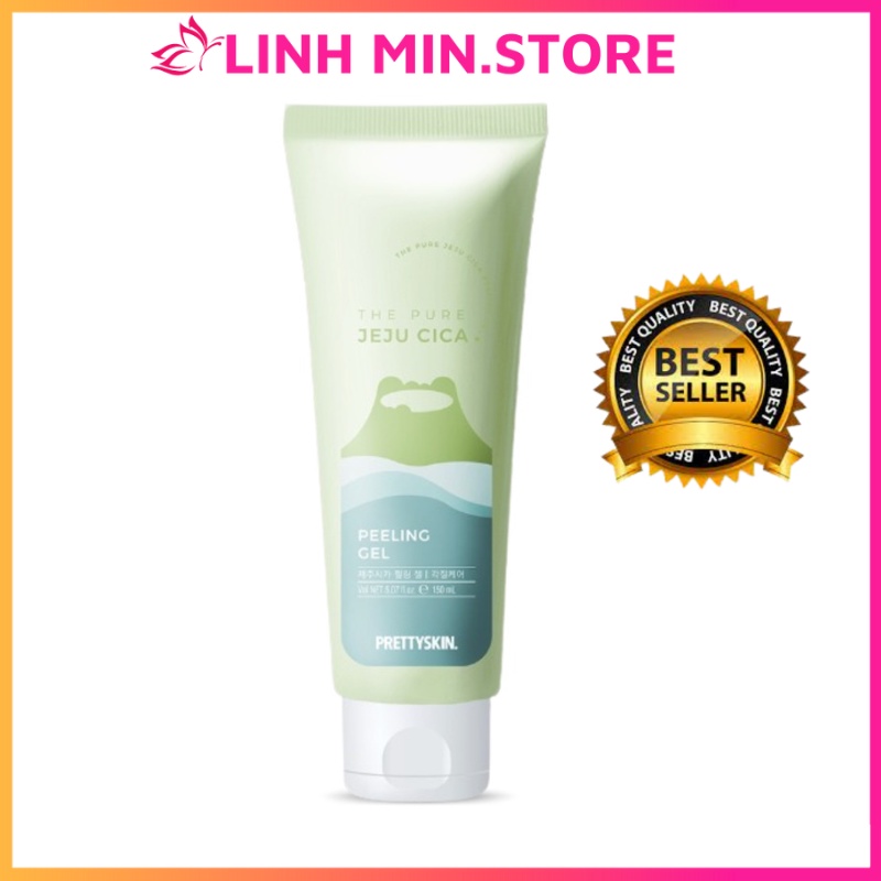 Tẩy da chết rau má Jeju Pretty Skin - Tdc PrettySkin The Purre Cica Peeling Gel 150ml