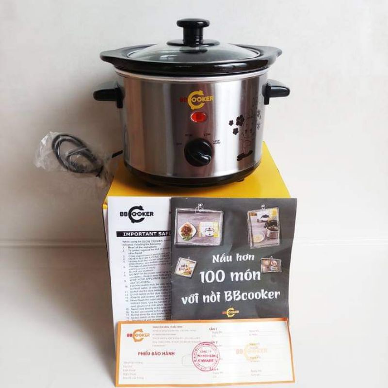 Nồi hầm chậm BBCooker 1.5L-HÀNG CHÍNH HÃNG-BẢO HÀNH TOÀN QUỐC