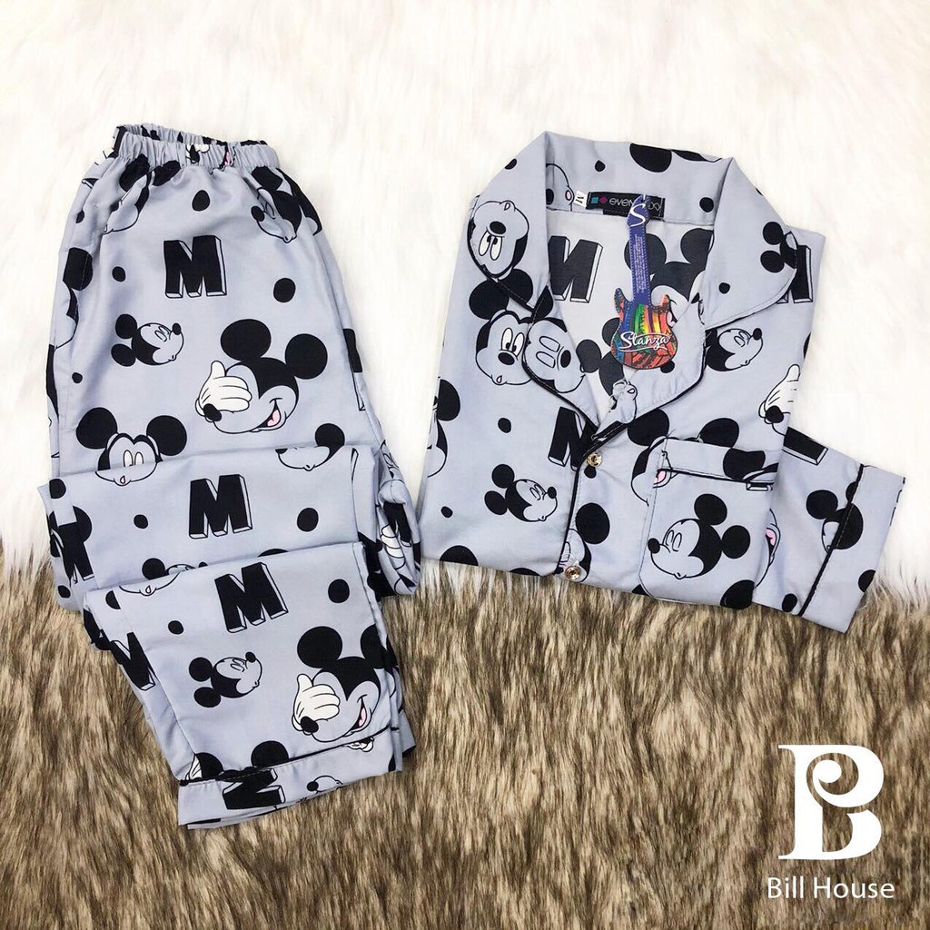 [Mã WA2410 giảm 10k đơn 99k] Bộ Pijama Vải Kate Thái Cao Cấp Hàng Loại 1 (tay dài, quần dài) | BigBuy360 - bigbuy360.vn