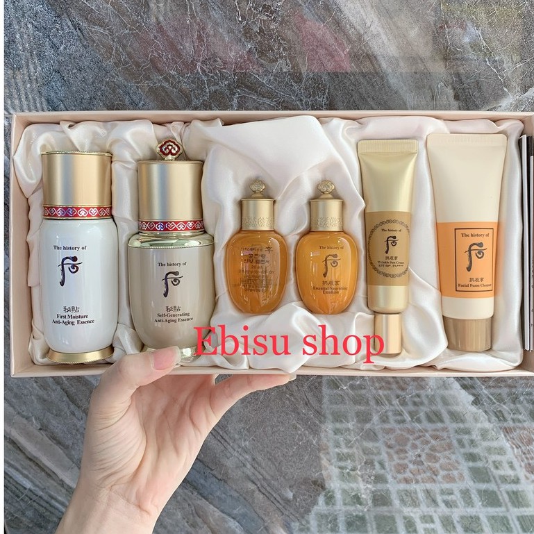 🔥HÀNG MỚI 🔥 Set tinh chất Essence Whoo Bichup Anti-Aging 6sp