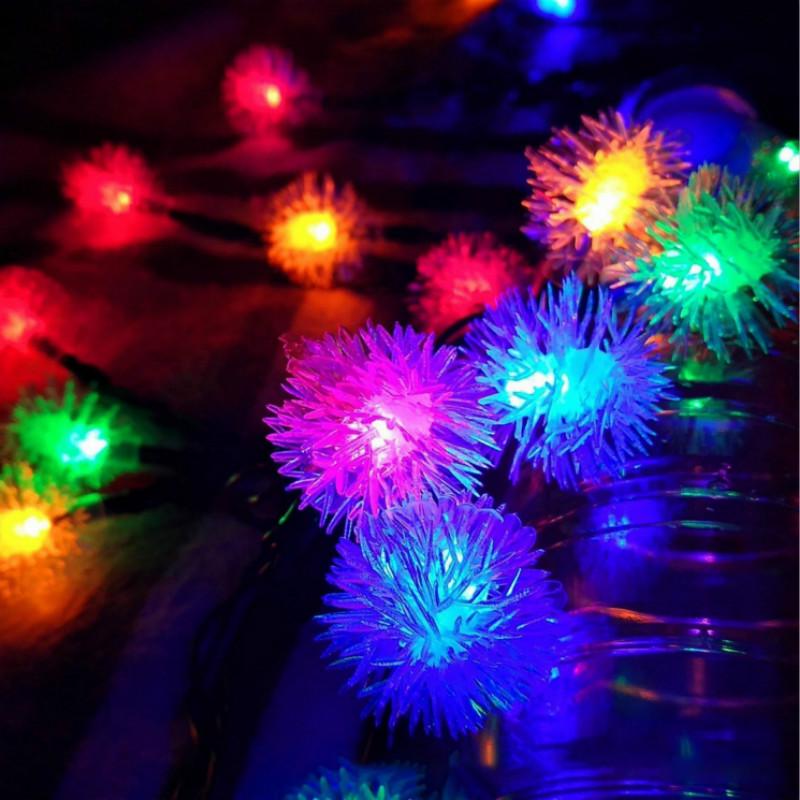 Dây đèn led 5m sử dụng năng lượng mặt trời kiểu hoa bồ công anh xinh xắn