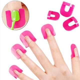 [Hàng mới về] Bộ 26 miếng chắn bảo vệ ngón tay hỗ trợ làm móng tay nghệ thuật tái sử dụng được tiện lợi