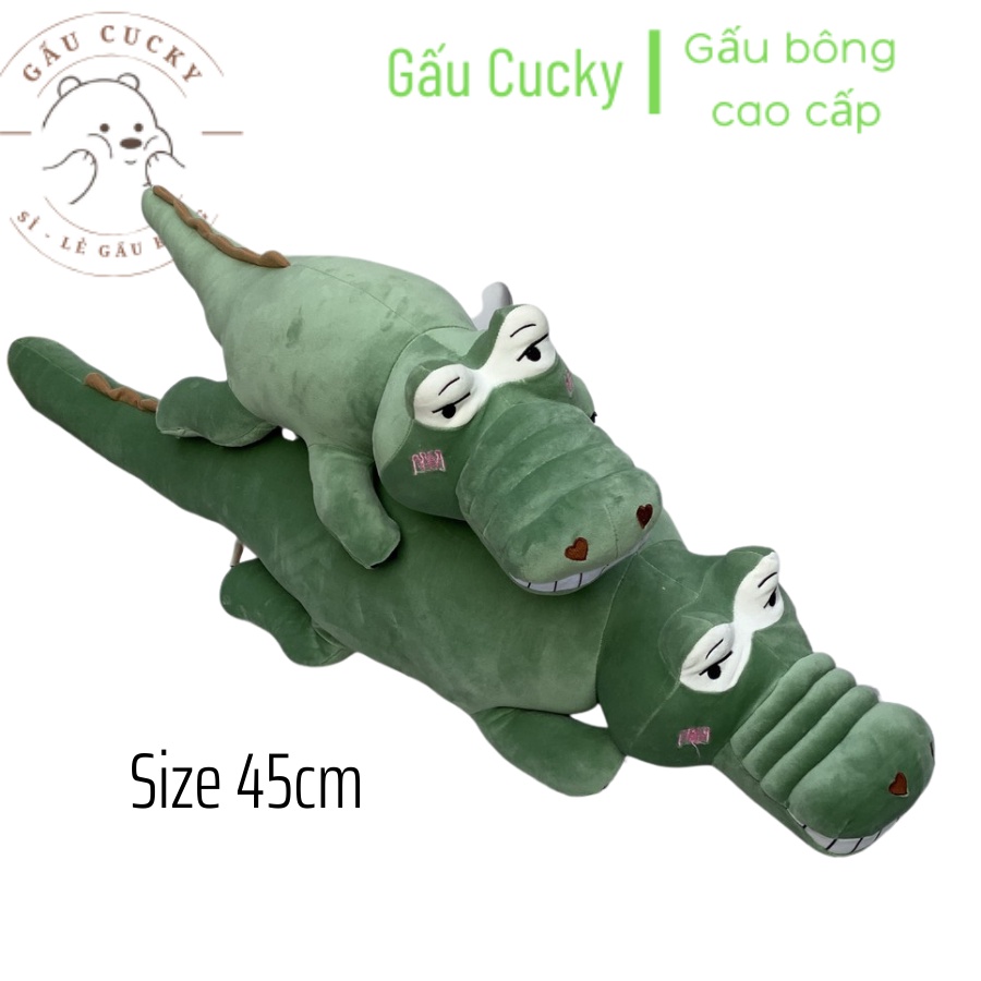 GẤU BÔNG CÁ SẤU NGÁO SIZE NHỎ MINI 45CM