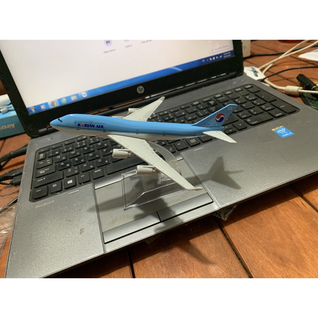 Mô hình máy bay Korean 16cm(Mô hình máy bay+ đế trưng bày)