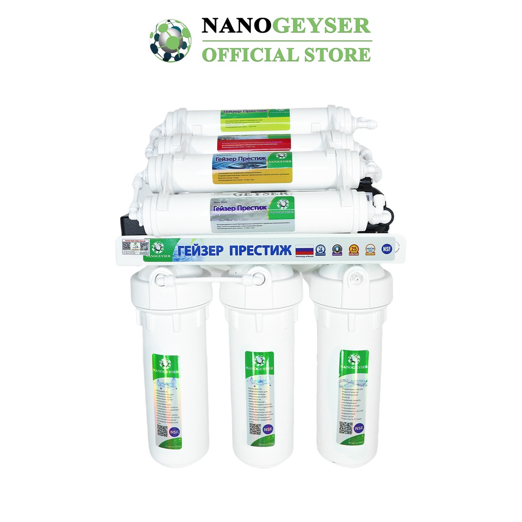 Máy lọc nước Nano Geyser RO ECO, Công nghệ lọc nước tinh khiết RO, Bảo hành điện tử 5 năm qua app chính hãng