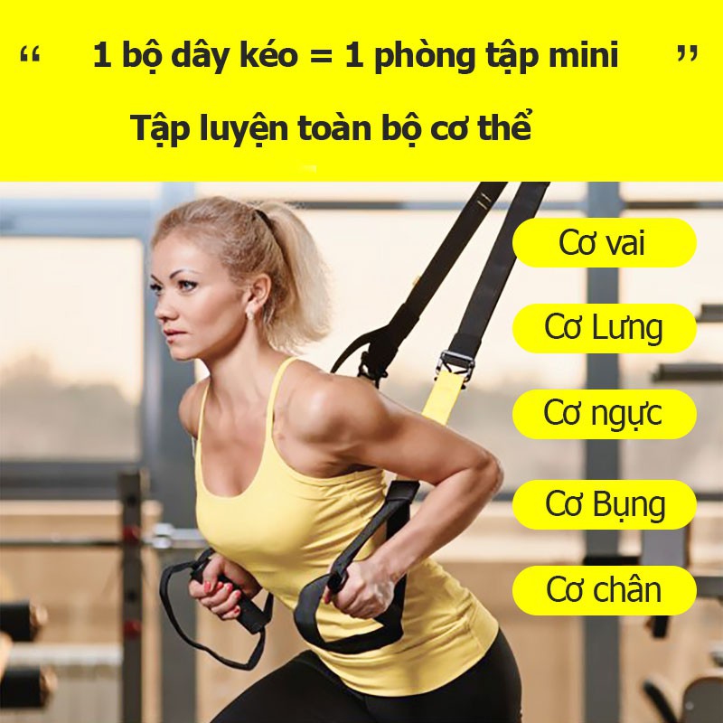 Dây Kháng Lực Tập Gym TRX P3 Đa Năng TOPBODY