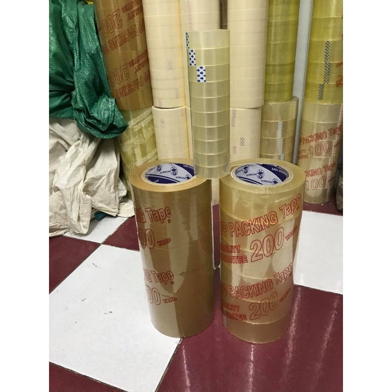 1 CUỘN - BĂNG KEO TRONG - ĐỤC 5CM 200YARD