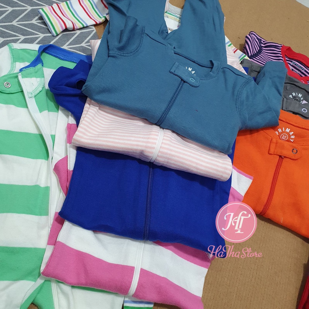 (SIZE 6M) Sleepsuit / Body vớ PRlM4RY phôm ôm 6-7kg