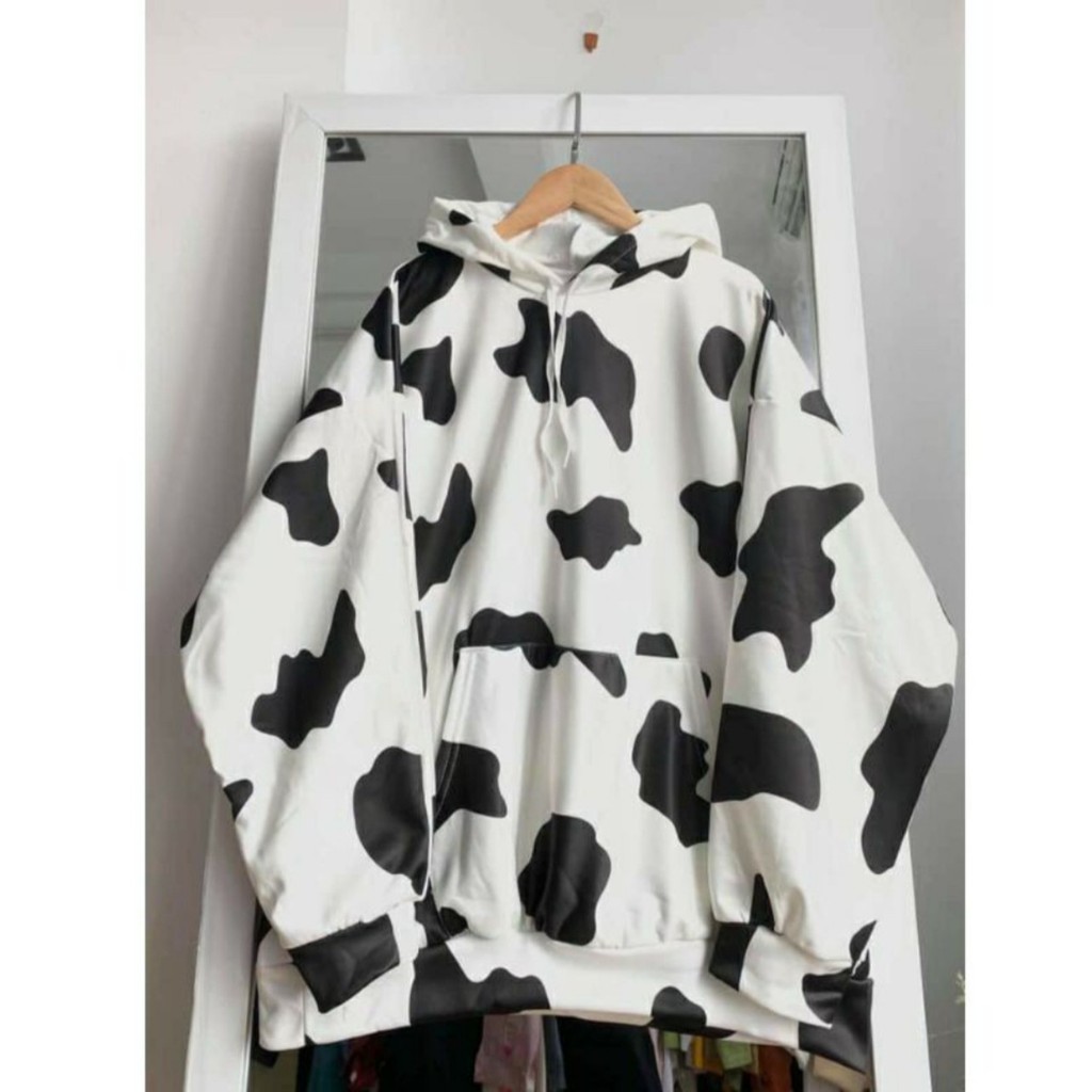 Áo Khoác Hoodie Con Bò Sữa Dễ Thương 💝 Video Thật💝 Áo Khoác Nỉ Ngoại 2 Lớp | BigBuy360 - bigbuy360.vn