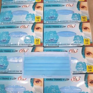 Khẩu trang y tế FamaPro ( Nam Anh) 4 lớp chính hãng  10 cái
