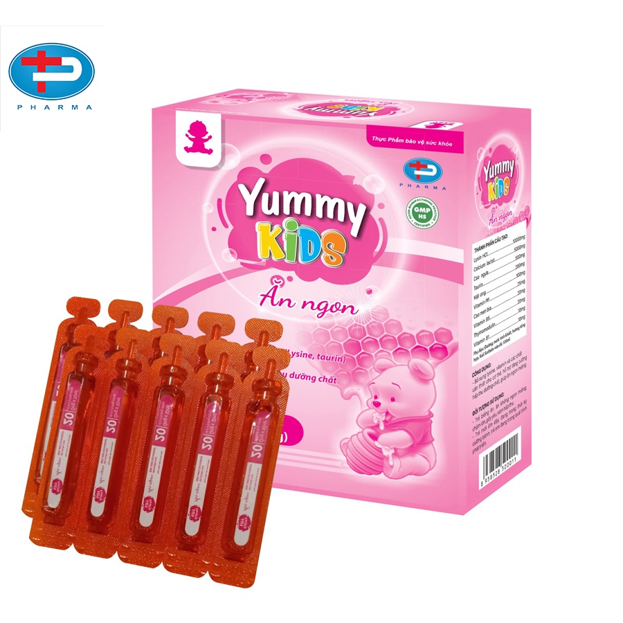 Siro Ăn Ngon Yummy Kids TÂM PHÚC PHARMA Giúp Trẻ Dễ Hấp Thu Dưỡng Chất Ăn Ngon Ngủ Ngon Tăng Sức Đề Kháng