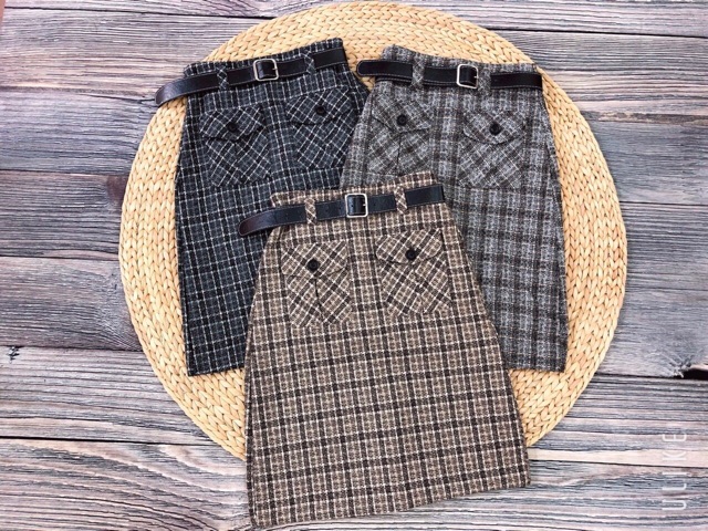 [Mã WA2425 giảm 25k đơn 200k] Chân váy dạ , dáng dài , kèm đai | BigBuy360 - bigbuy360.vn