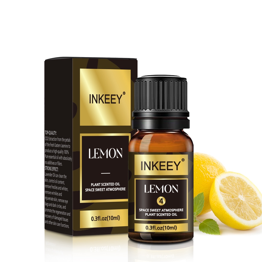 Tinh Dầu Hương Chanh INKEEY Nguyên Chất Nhập Khẩu Có Kiểm Định 10ml - Lemon Essential Oil