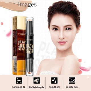 MS0019 Che khuyết điểm IMAGES 2 đầu dạng bút  (bút tạo khối) làm che khuyết điểm hoàn hảo