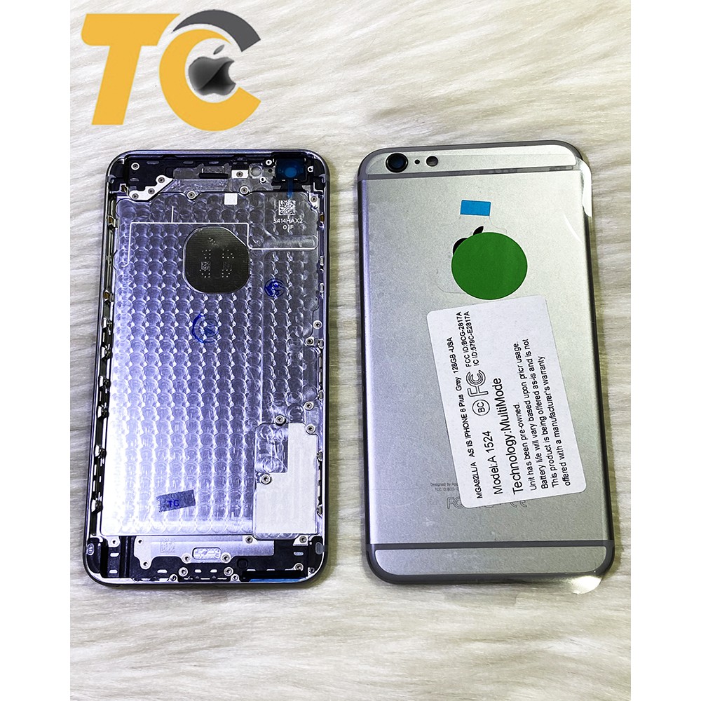 Vỏ iPhone 6 Plus màu Đen tinh sảo, vỏ đẹp như zin, phụ linh kiện đầy đủ, Trung Côi Apple