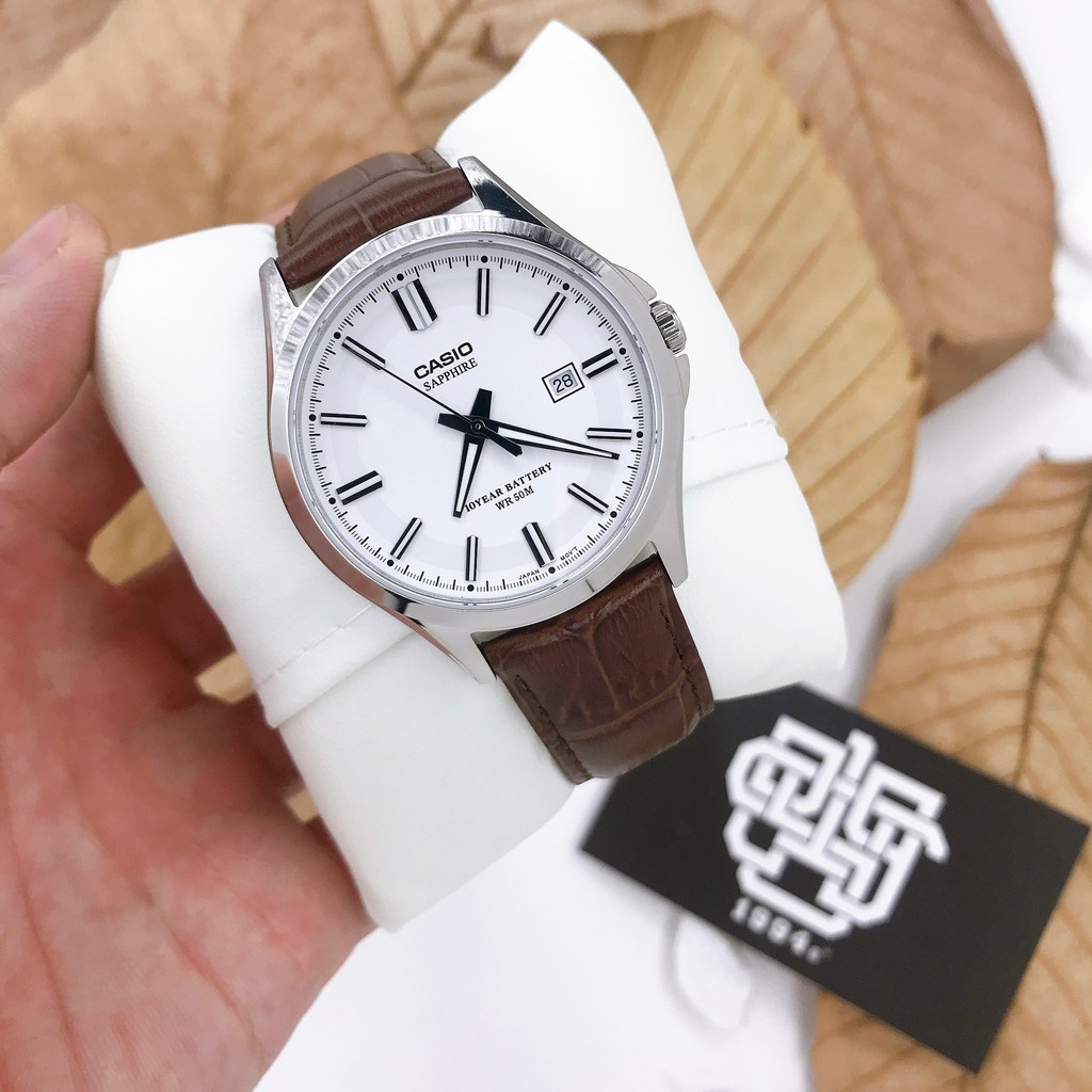 Đồng hồ nam Casio MTS-100 / MTS-100L-7A kính Sapphire, pin 10 năm chính hãng