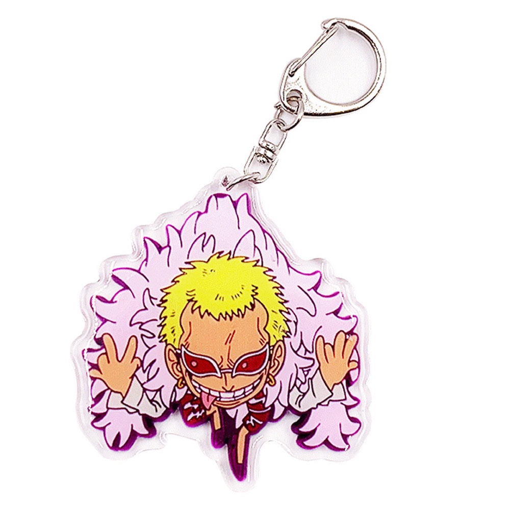 Aaron1 Móc Khóa Acrylic Hai Mặt Hình Nhân Vật Luffy Sanji Trong Phim One Piece