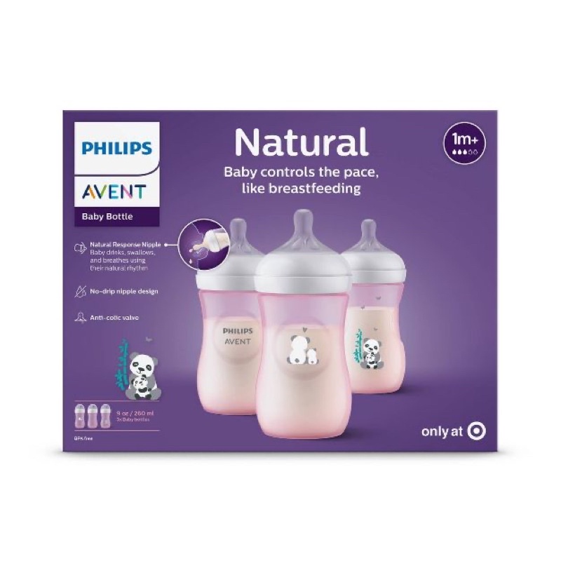 [Mẫu Mới] Bình sữa Philips Avent hoạ tiết 260ml (Hàng Mỹ)