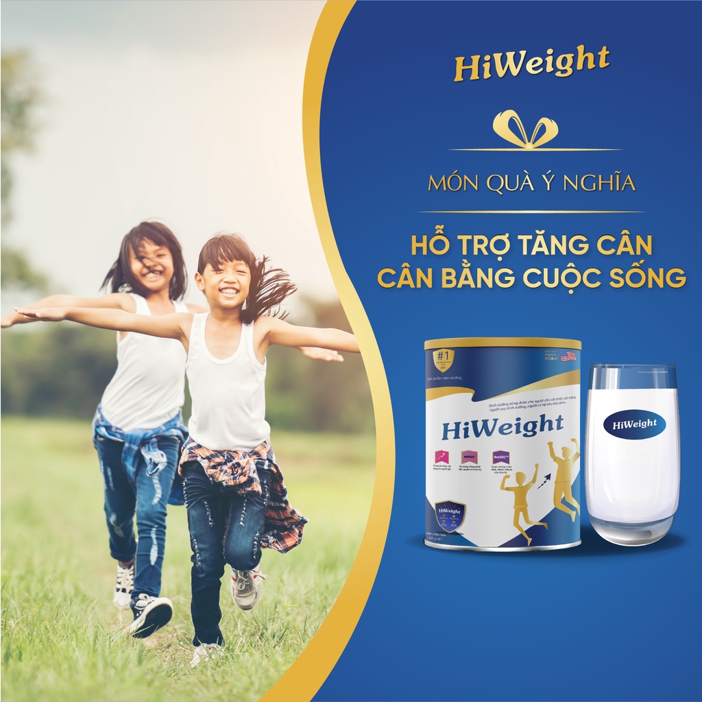 Sữa non tăng cân Hoa Kỳ HiWeight combo cơ bản 3 tặng 1 - hộp 650g