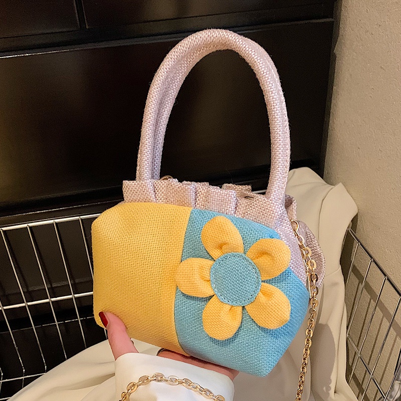 Túi tote JASMIN NOIR đan dệt họa tiết hoa cho nữ