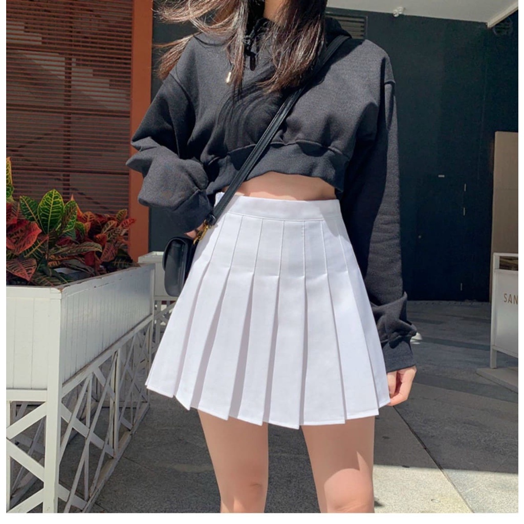 Chân váy xếp ly Tennis dáng ngắn xoè đẹp Cv006 Đầm Skirt nữ sinh JK có quần trong đi học đi chơi trẻ trung