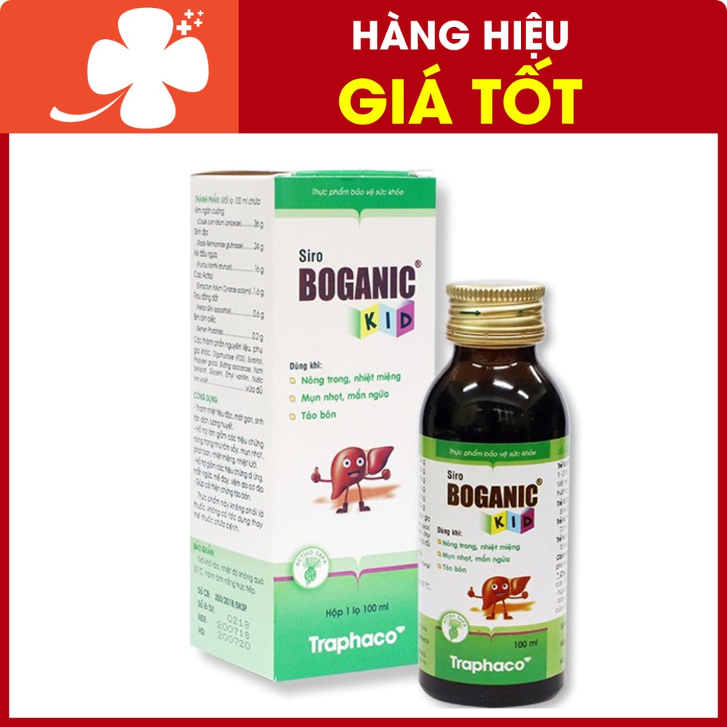 Siro Boganic Kid  - Hỗ trợ giảm các triệu chứng dị ứng, mẩn ngứa, mề đay, mụn nhọt, rôm sảy, nhiệt miệng