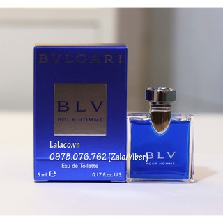 Nước hoa mini Bvlgari BLV Pour Homme 5ml