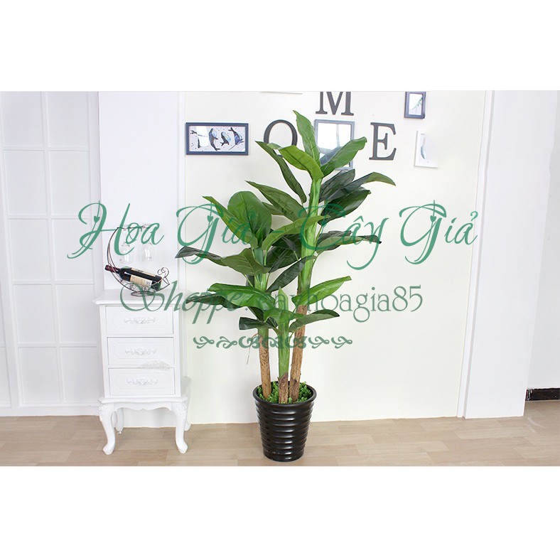 Cây Giả - Bụi Cây Chuối Cảnh 3 Cây