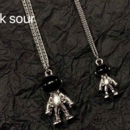 Vòng cổ mặt hình phi hành gia phong cách hip hop thời trang cho nam