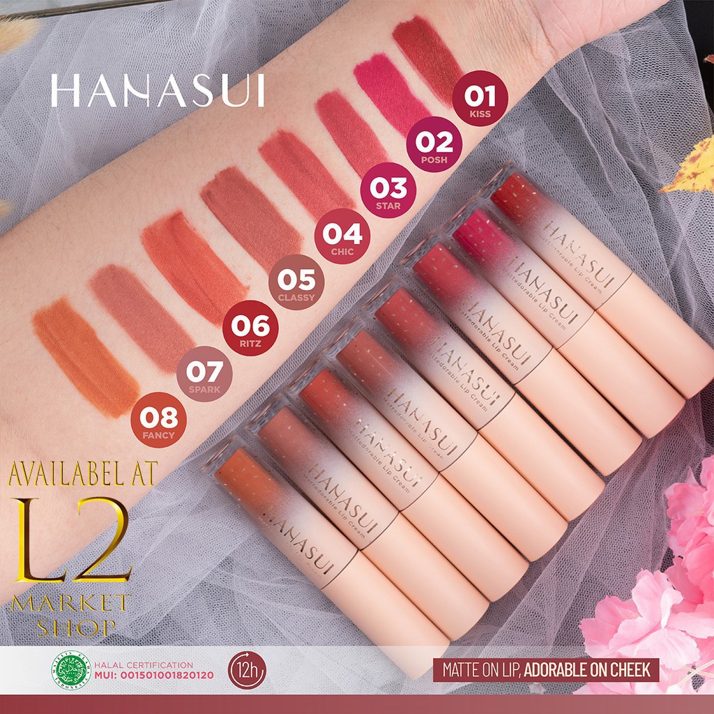 (hàng Mới Về) Son Kem Lì Hanasui Lên Màu Đẹp Lâu Trôi | BigBuy360 - bigbuy360.vn