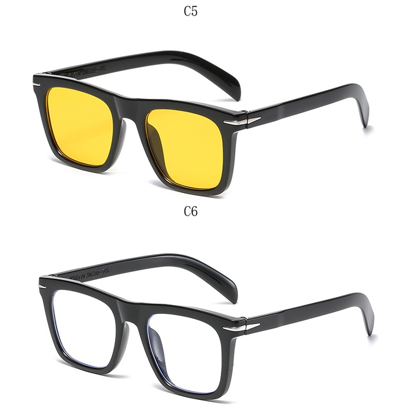 Kính Mát Gọng Vuông Chống Tia UV400 Thời Trang Dành Cho Nam Và Nữ