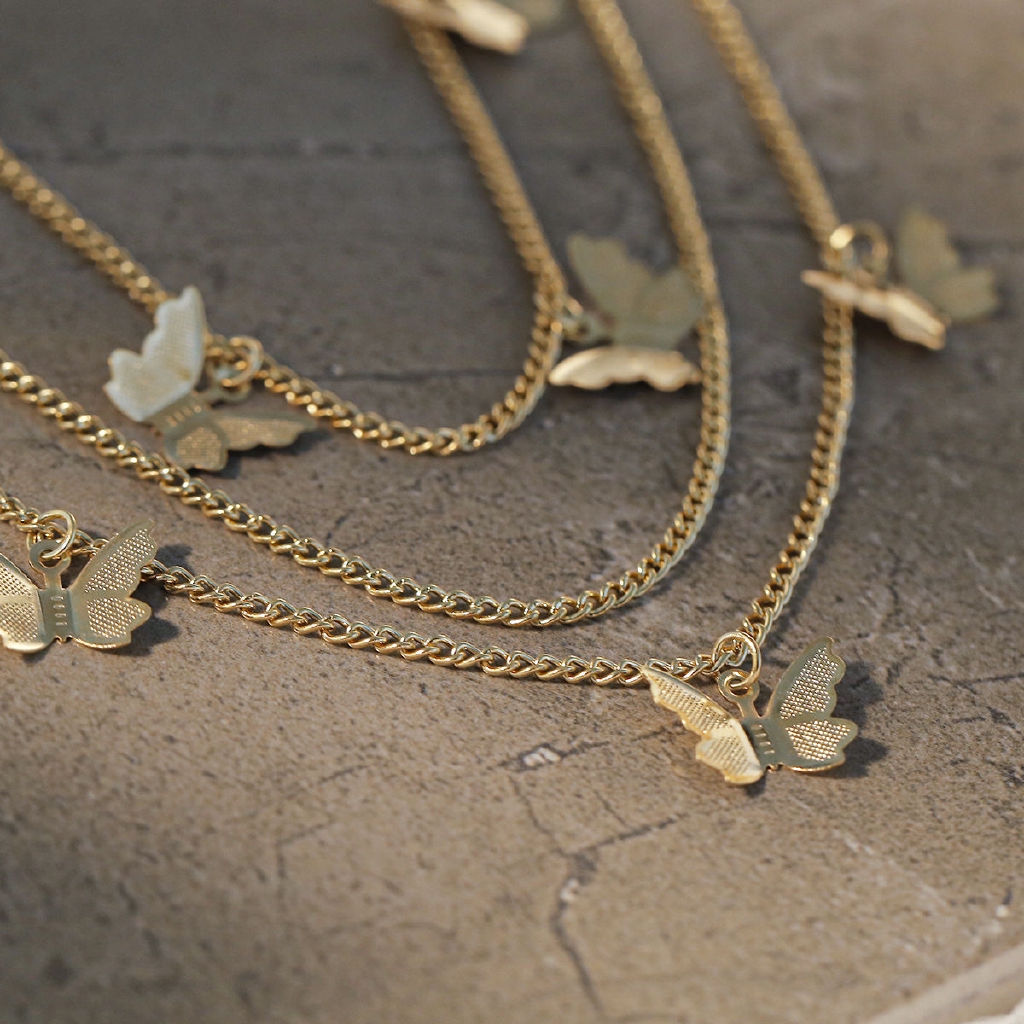 Dây Xích Đeo Thắt Lưng Hình Bướm Phong Cách Hip Hop Thời Trang Cá Tính 22394