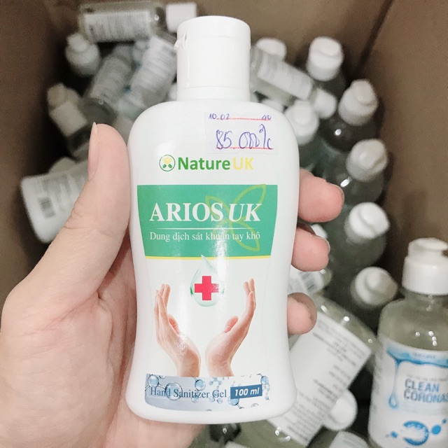 [Cty Dược Sx] Nước Rửa Tay Khô Diệt Khuẩn - Gel Rửa Tay Khô Arios UK 100ml - Dùng Trong Bệnh Viện | BigBuy360 - bigbuy360.vn