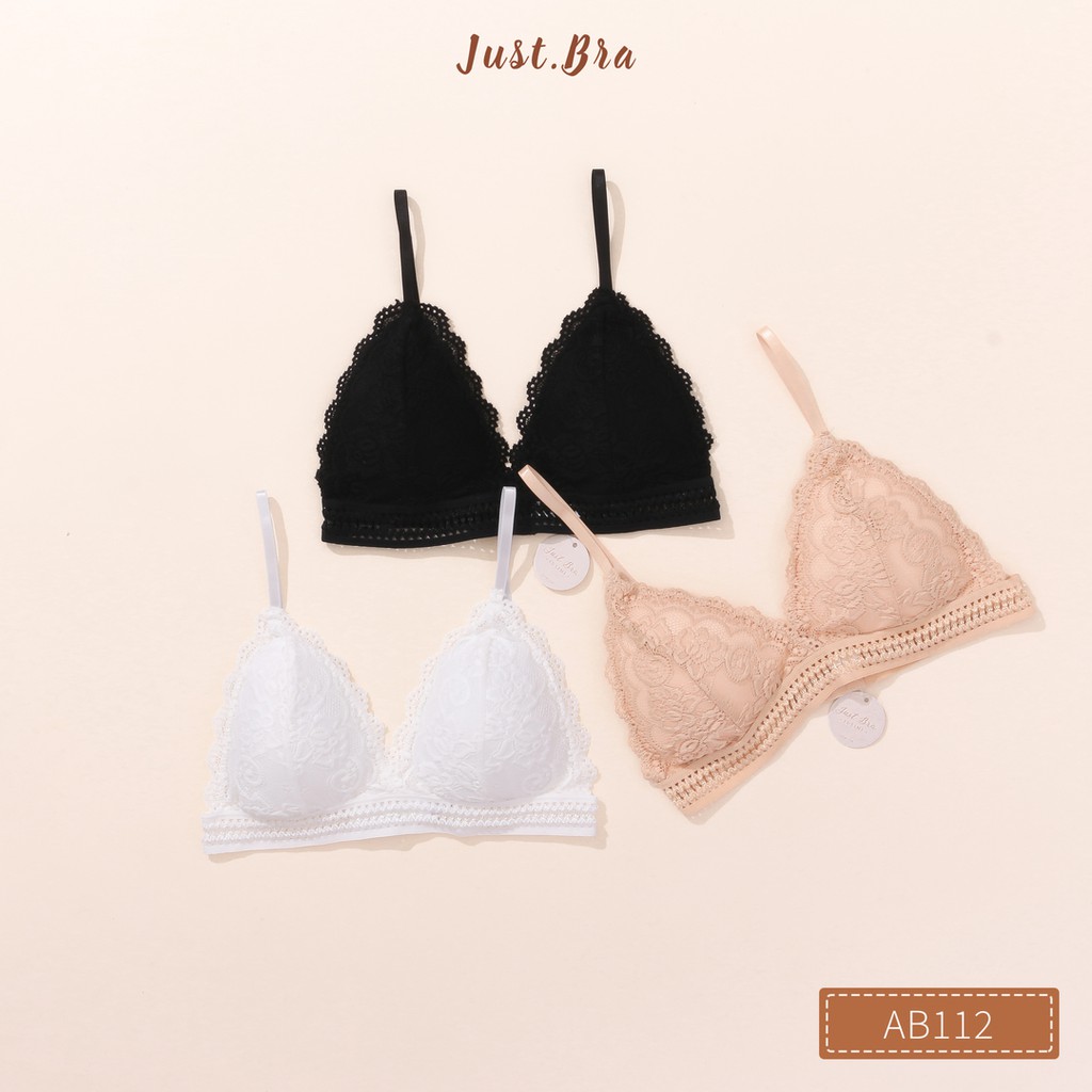 Áo ngực Just Bra mút mỏng chất liệu ren xinh xắn AB112 | BigBuy360 - bigbuy360.vn