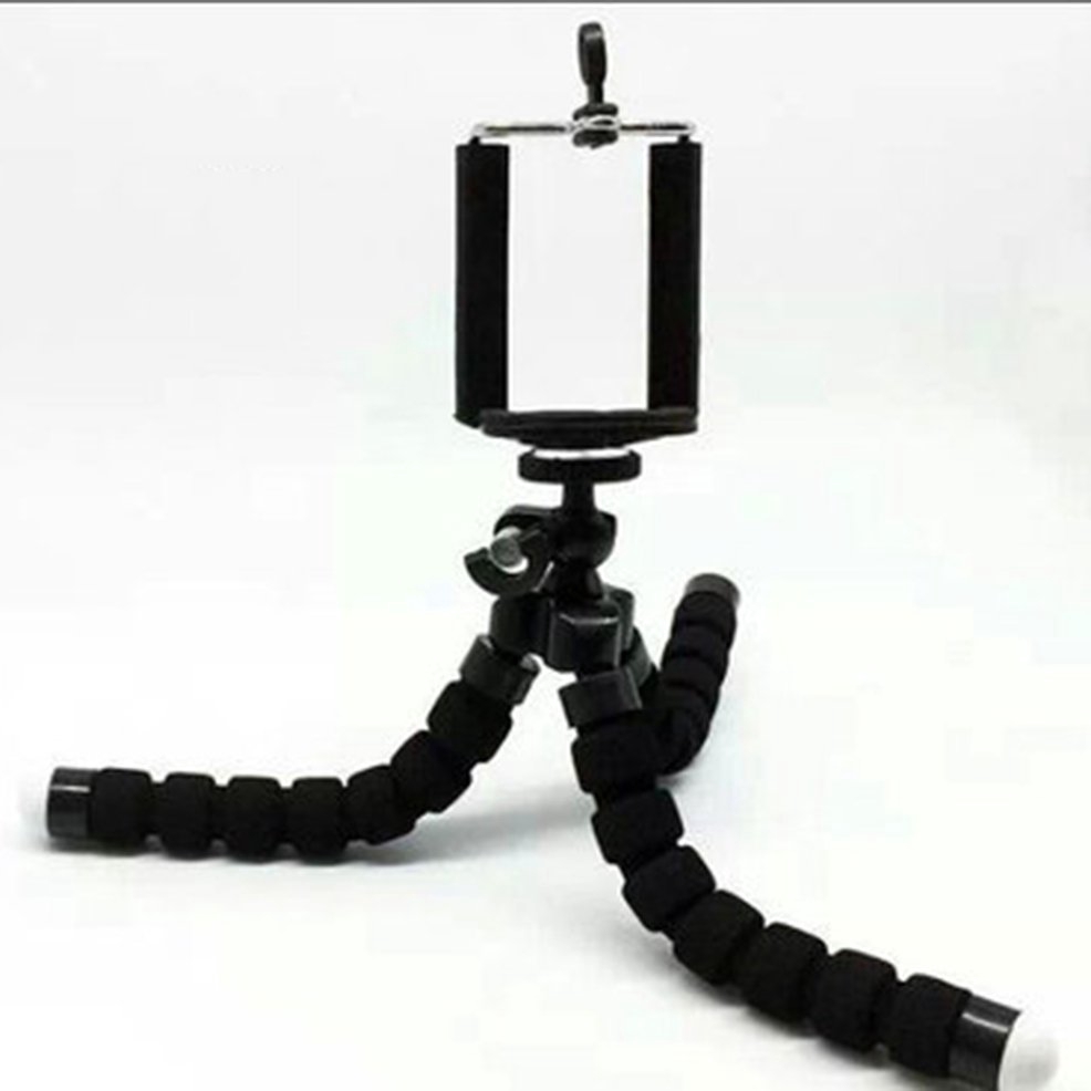 【ready stock】Phone Tripod With Phone Clip Sponge Octopus Tripod For Phone DSLR Camera