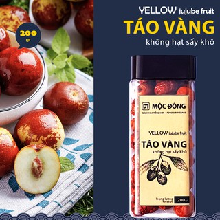 Táo vàng Táo tàu không hạt sấy khô - Hộp 200gr vị ngọt lạt, ăn ngon ngủ khỏe rất tốt cho phụ nữ và người già