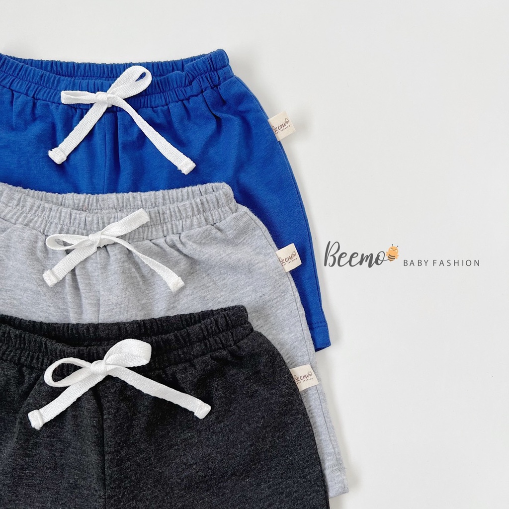 Bộ cotton phong cách thể thao cho bé, bộ thun mềm mát cotton Beemo