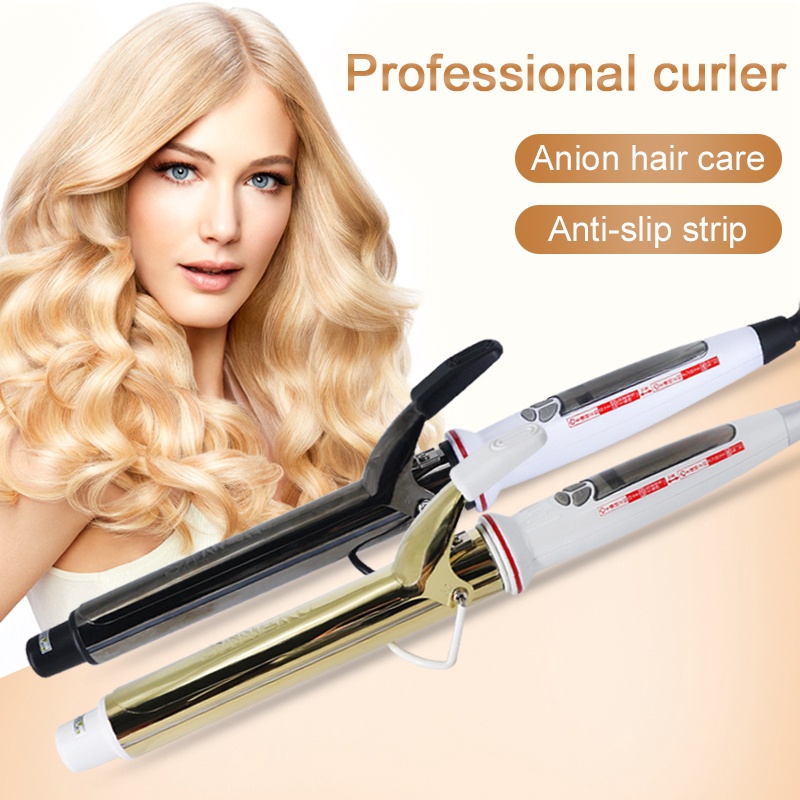 Ubeator Máy Uốn Tóc Tạo Kiểu Bằng Gốm Sứ Màu Trắng Đen