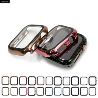 Urvoi Full cover cho Apple Watch series 76SE 54321 ốp lưng nhựa mờ khung cứng có bảo vệ màn hình 41 45mm