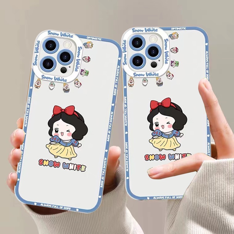 Ốp Điện Thoại Silicon Mềm Trong Suốt In Hình Công Chúa Dễ Thương Cho iPhone 11 12 13 Pro Max Mini XR X XS Max 6 6S 7 8 Plus