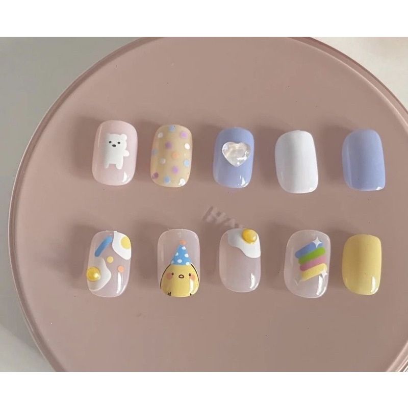 nail box thiết kế móng giả theo size