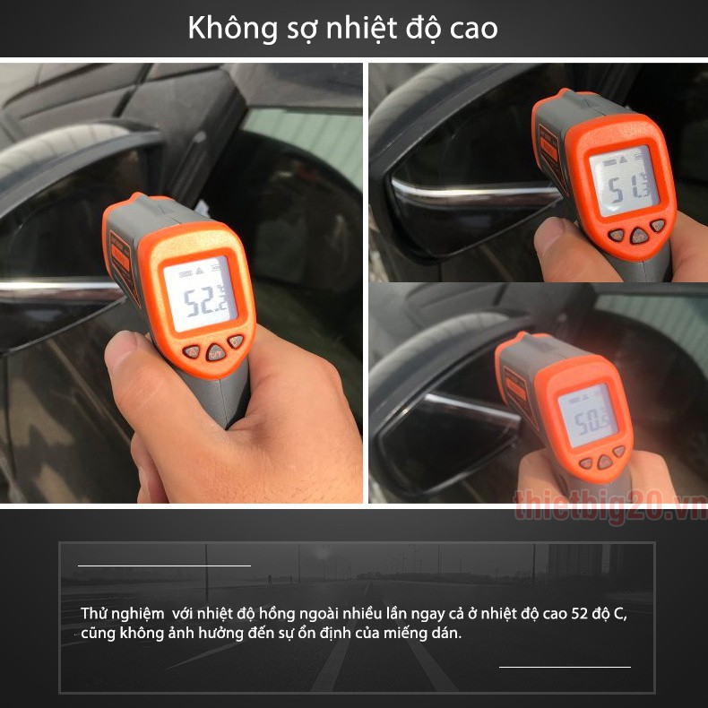 Cặp miếng dán gương kính ô tô nano Nhật Bản -  chống nước chống mờ cho gương chiếu hậu và kính chắn gió xe hơi GXE30