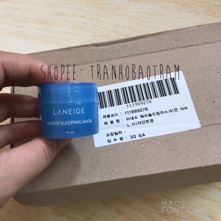 Mặt nạ ngủ Water Sleeping Mask mini 15ml